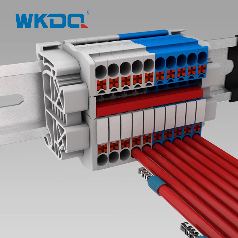 WONKE ELECTRIC - Insteekklemmenblokken, waardoor de bedradingsefficiëntie met 50% wordt verhoogd