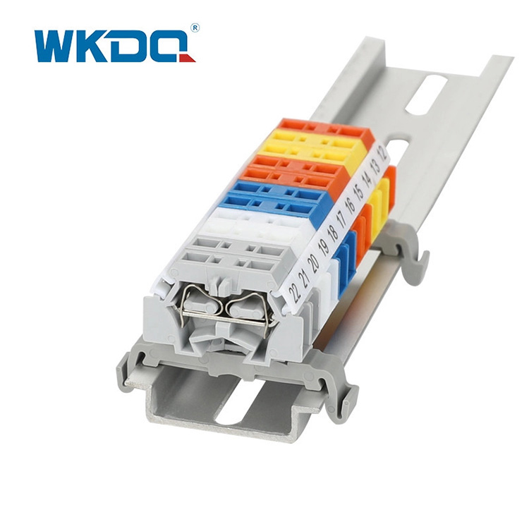 260-301B Lente Type Klemmenblok Connector Snap In Montage Schroefloos 2 Geleider Tijdbesparend Hoge Kwaliteit Grijze Kleur