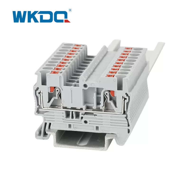 800V 31A DIN-rail gemonteerde push-in klemmenblokconnector