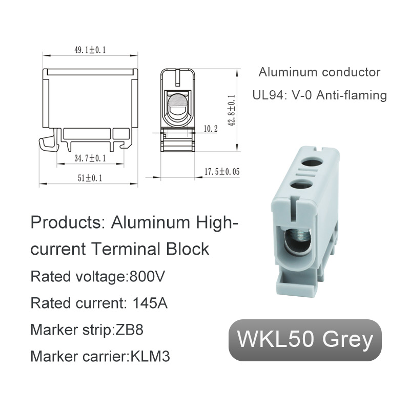 Aluminium terminalblok