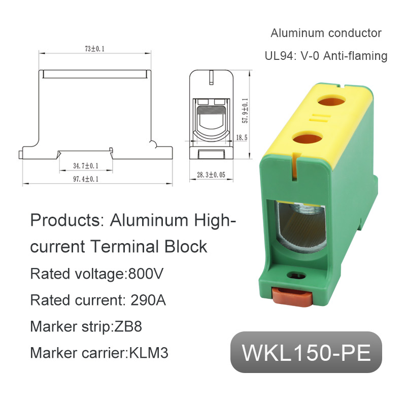 China Ground Aluminium Terminal Block