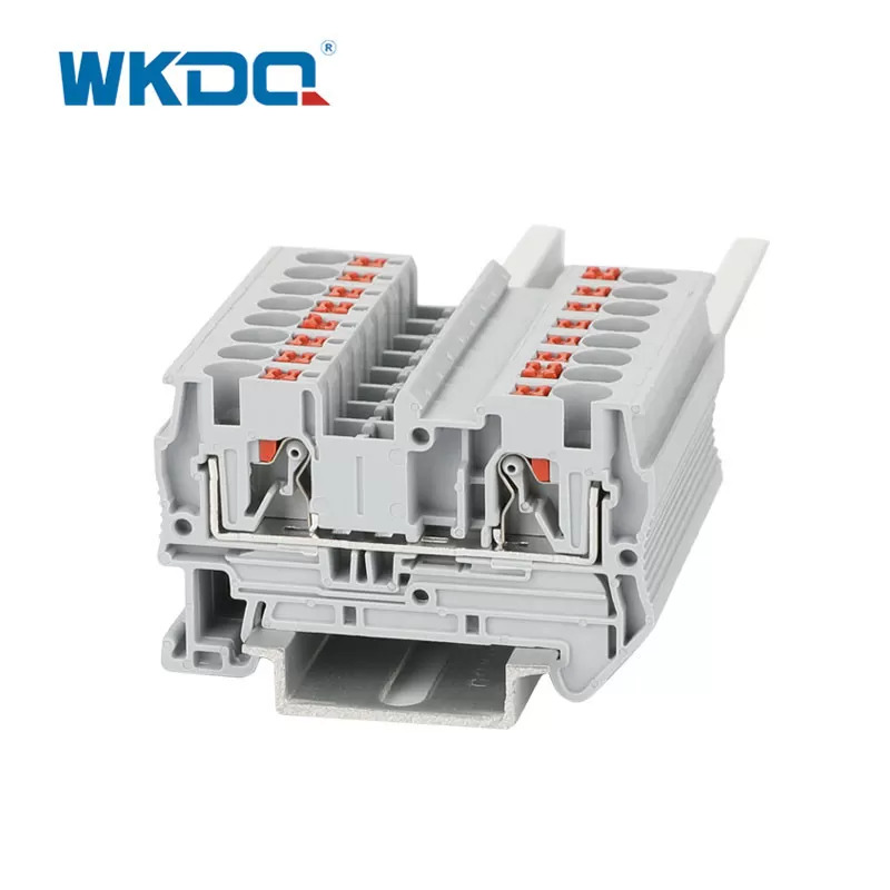 DIN-rail 4 m² veerdrukklemmenblok