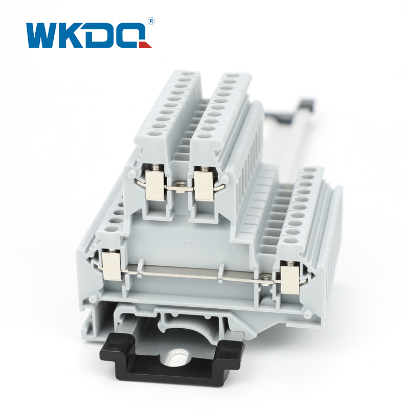 DIN-rail hogestroomaansluitblok