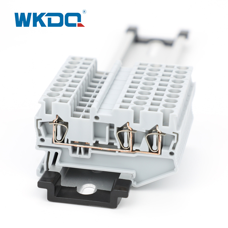 DIN-rail veerklemmen Twin