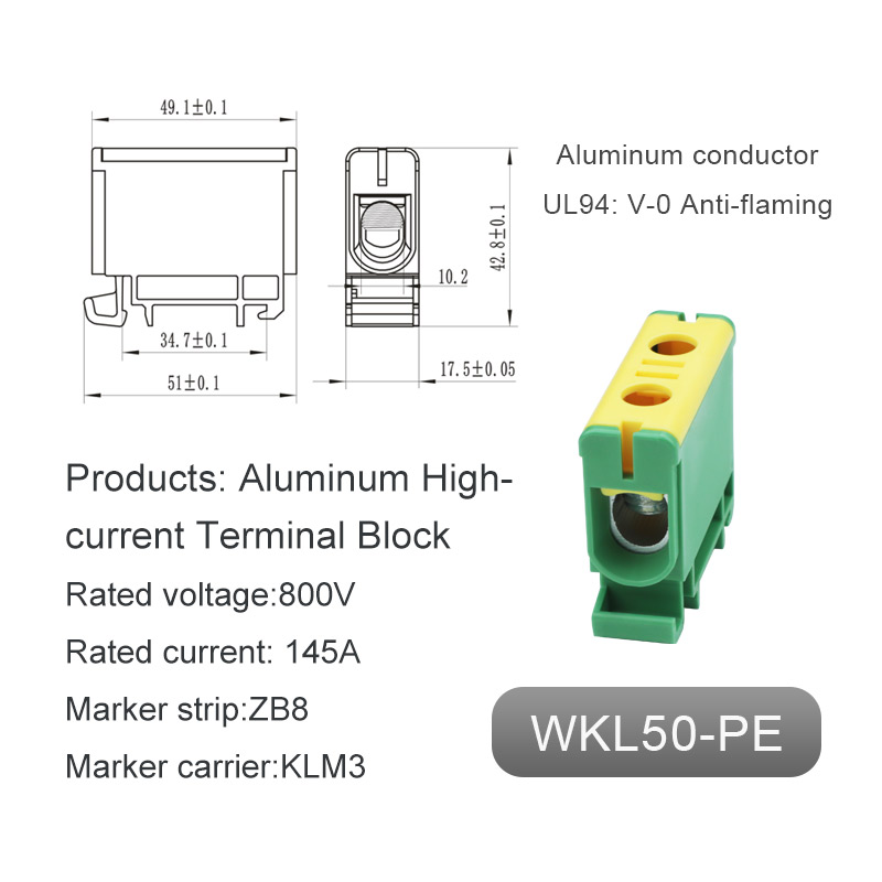 Grond aluminium terminalblok