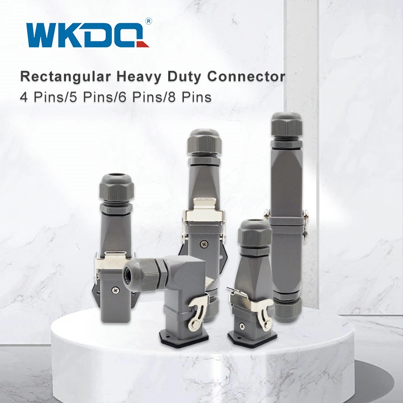 Heavy-duty connector met ingang aan de bovenzijde