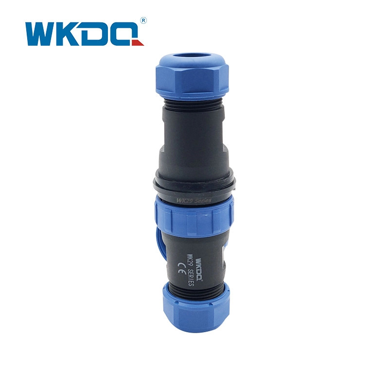 IP68 schroefdraadcontactdoos Waterdichte connector Inline Type Wk29 Docking Pin