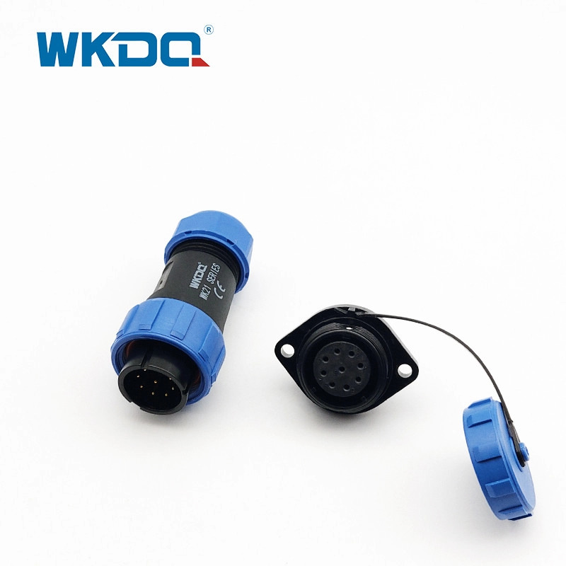 IP68 Schroefdraad Stopcontact Waterdichte Connector Wk21 Flens Kunststof Onderwater Mateable