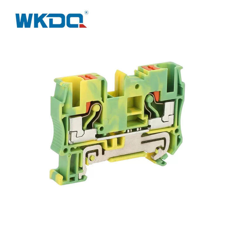 JPT 6-PE Phoenix insteekklemmenblokconnector PT Doorvoer aarding Beschermend PE modulair groen en geel