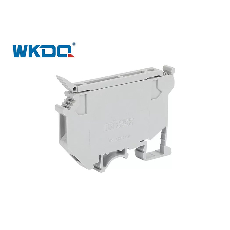 JUK 5-HESI schroefaansluitblokconnector Uk-serie railtype grijze en zwarte kleur
