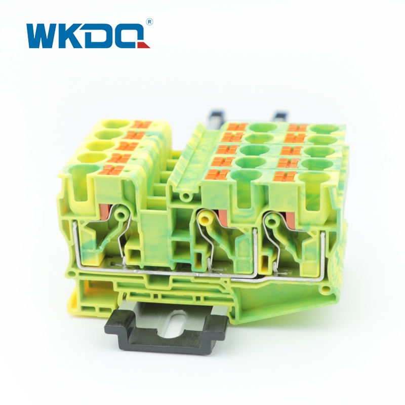 PT10-TW-PE duw in schroefloze multi-geleider Grond Terminal Block