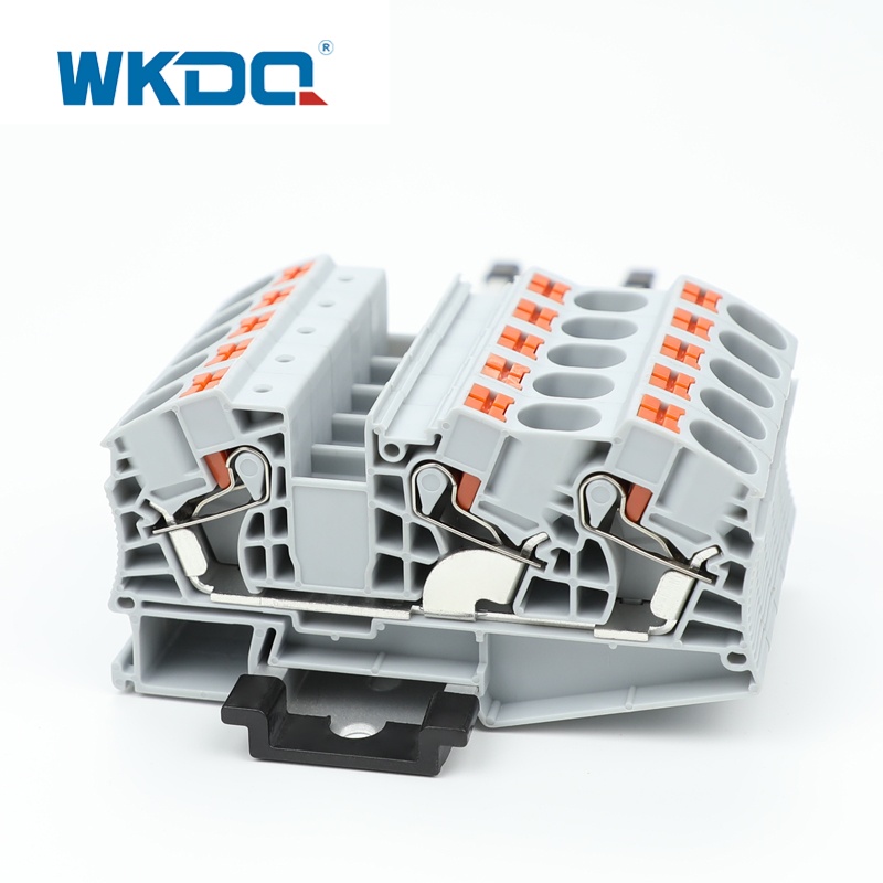 PT16-TW UT-serie Duw in schroefloze multi-geleider Terminal Block