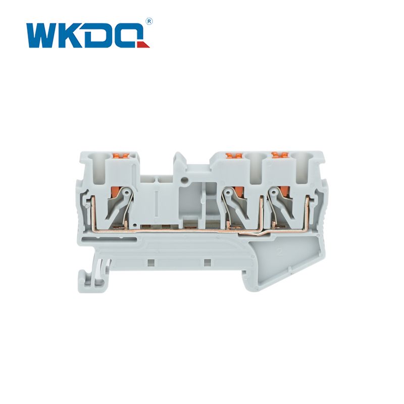 Veerdrukaansluiting Din Rail 2,5 mm aansluitblok