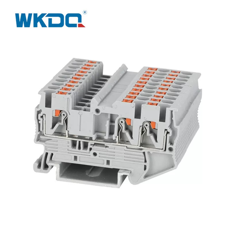 Veerklemaansluiting Din-rail 2,5 mm klemmenblok