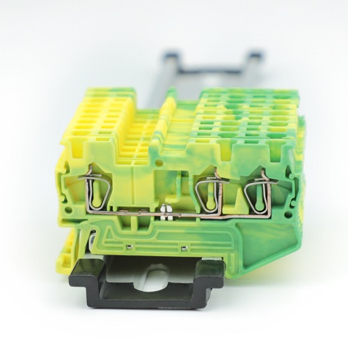 ST1.5-TW-PE 1,5 mm2 Spring kooi schroefloze PE Earth Terminal Block
