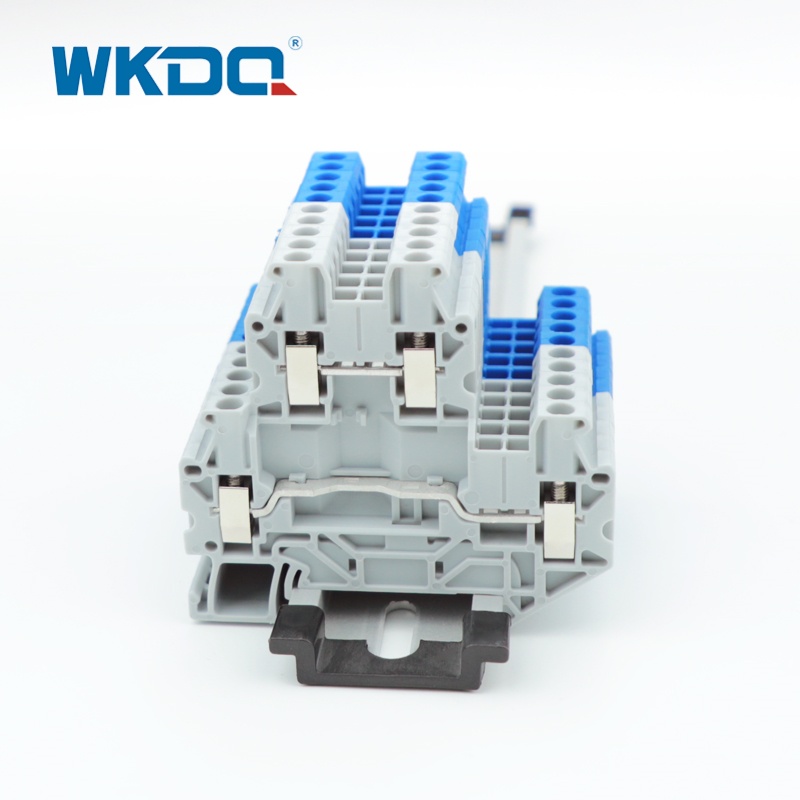 UTTB2.5 2,5 mm2 DIN RAIL DUBBELE LEUG SROEF TERMINAAL BLOK
