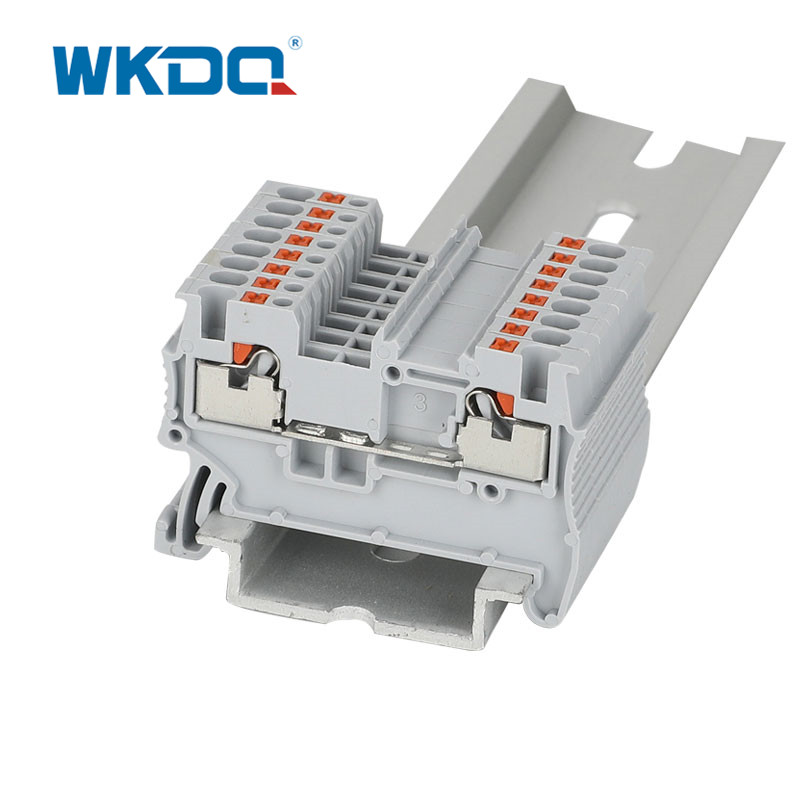 Witte doorvoerdraad Insteekklemmenblok 1,5 mm type met 3,5 dikte